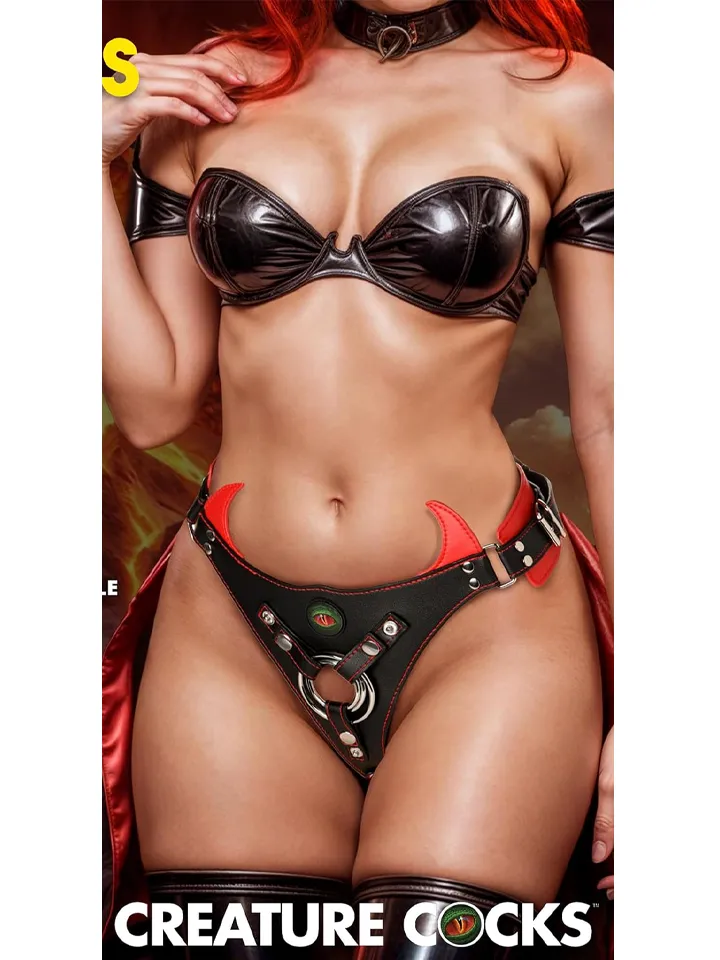 Creature Cocks Horny Devil Strap-On Harness - Umschnalldildo mit Geschirr 2 [full]