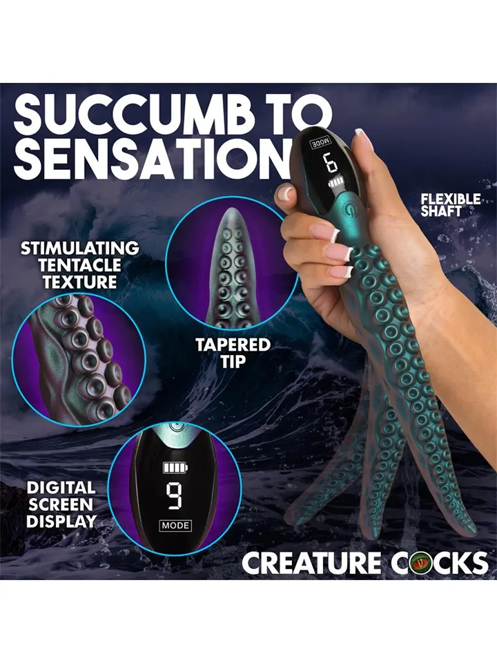 Creature Cocks Tentavibe Silicone Vibrator 27 cm - Vibrierender Dildo 3 [full]