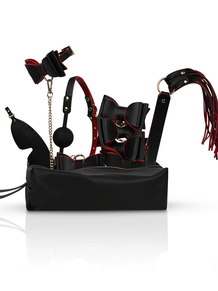 Crimson & Ebony 8-pcs Luxury Bondage Set - Bondage-Set 1 [full]