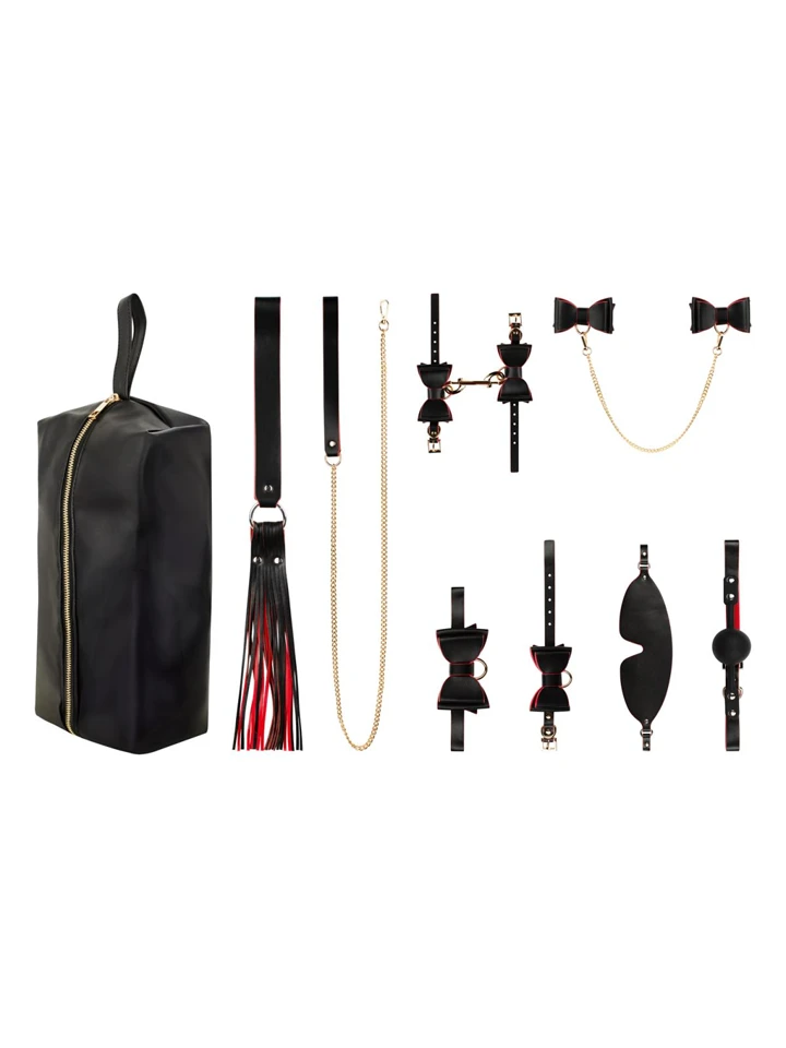 Crimson & Ebony 8-pcs Luxury Bondage Set - Bondage-Set 2 [full]