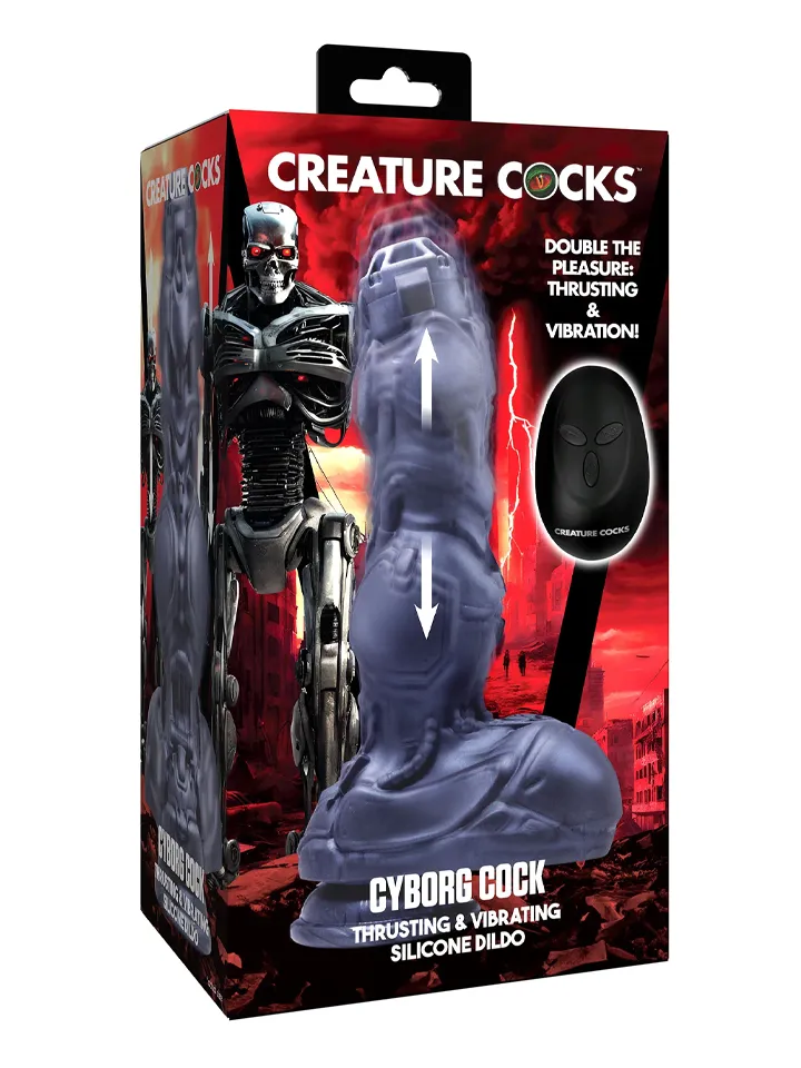 Cyborg Cock Thrusting & Vibrating Dildo 24 cm - Monster-Dildo 5 [full]