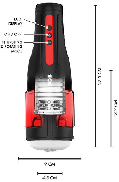 CYCLONE Stoß- & Saug-Vagina-Masturbator - Automatischer Masturbator 3