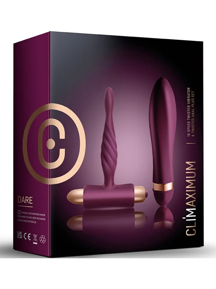 Dare Kit Twisted Vibrator + Anal Plug Beginner - Vibrator-Set 4 [full]