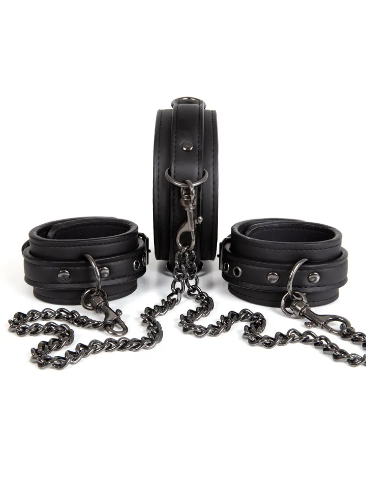 Dark Desire Halsband mit Fußfesseln - BDSM Halsbänder & Fußfesseln 1 [full]