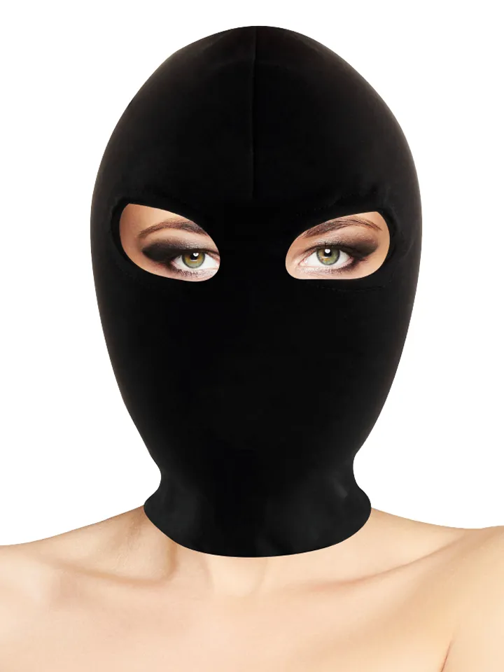 Darkness Unterwerfungs-Maske Schwarz - BDSM Maske 1 [full]