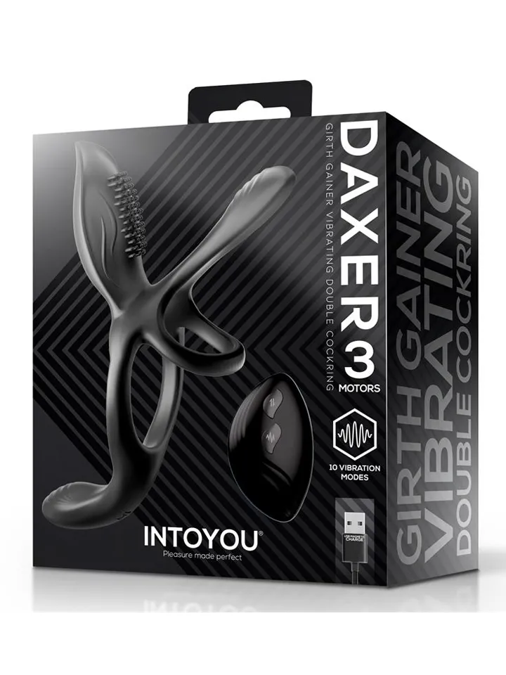 Daxer Girth Gainer Vibrating Double Cockring - Vibrierender Penisring 5 [full]