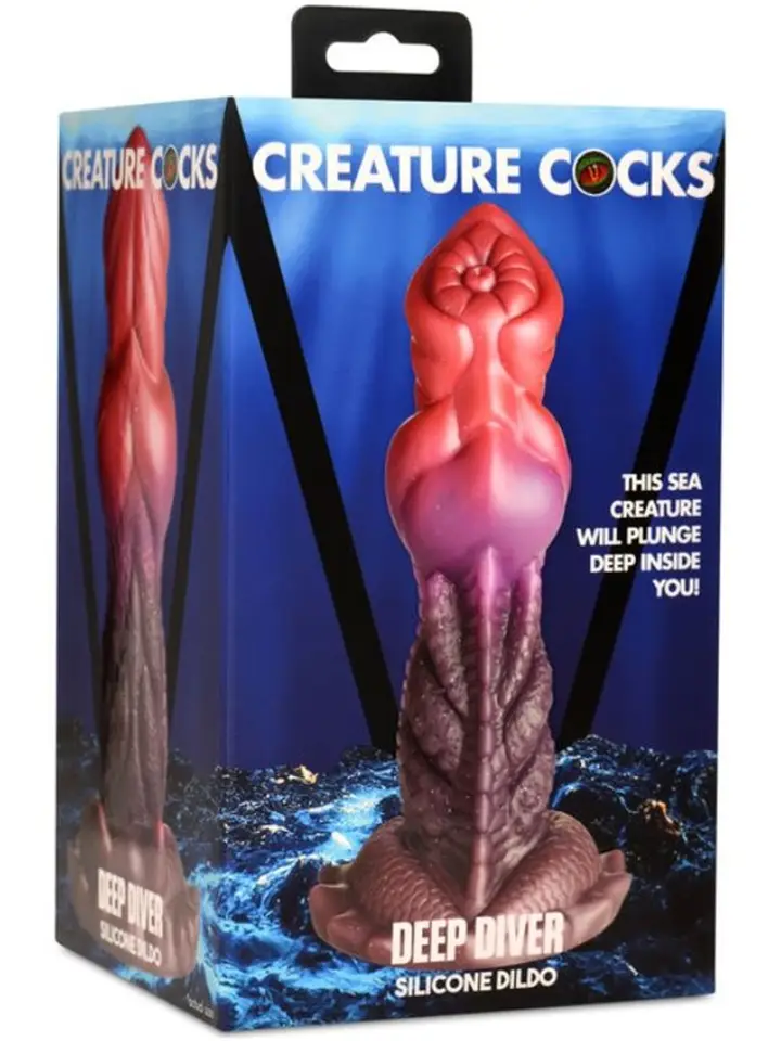 Deep Diver Silikon-Dildo 19,3 cm - Drachen-Dildo 7