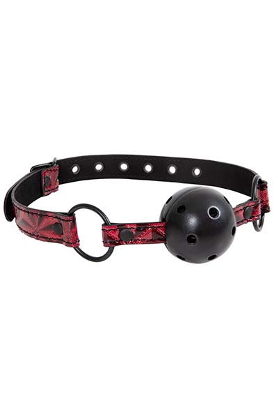 Diabolique Dark Ball Gag Rot - Knebelball 1