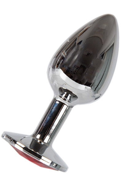 Diamond Butt Plug Silber/Rot Klein - Analplug 2