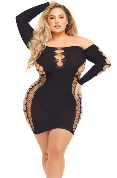 Diamond Drippin Kleid Schwarz - Kleider & Röcke 1