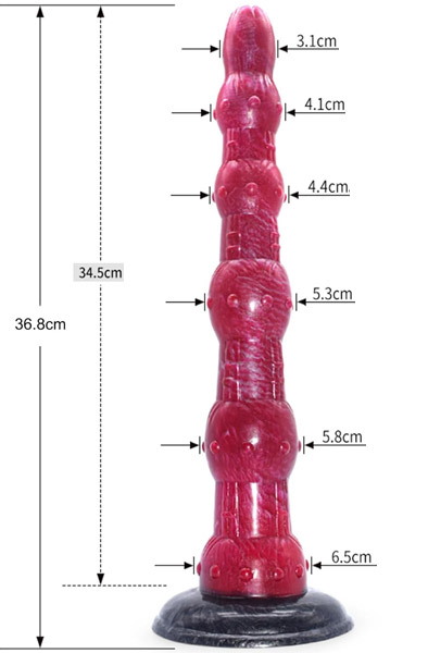 Diamondback Dildo 36,8 cm - Monster-Dildo 3