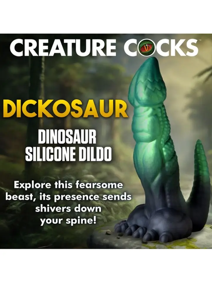 Dickosaur Dinosaurier Silikon-Dildo 18,5 cm - Drachen-Dildo 5