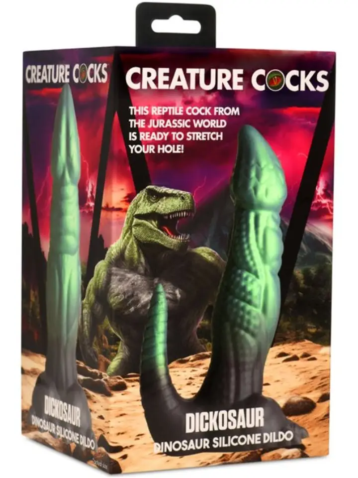 Dickosaur Dinosaurier Silikon-Dildo 18,5 cm - Drachen-Dildo 6