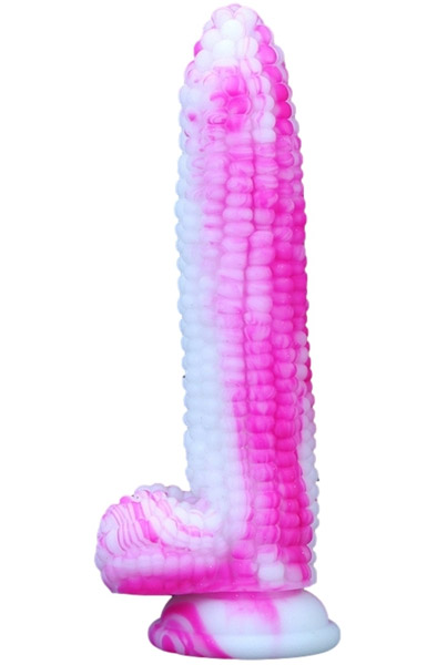 Dildo Corn Pink-White 20 cm - Drachen-Dildo 2