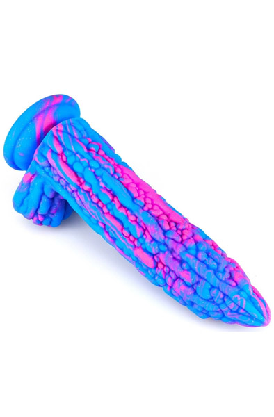 Dildo Kukur Blue-Pink 20 cm - Drachen-Dildo 2