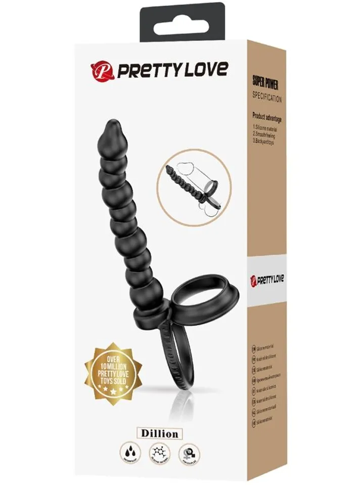 Dillion Double Penetration Cock Ring - Penisring mit doppelter Penetration 4