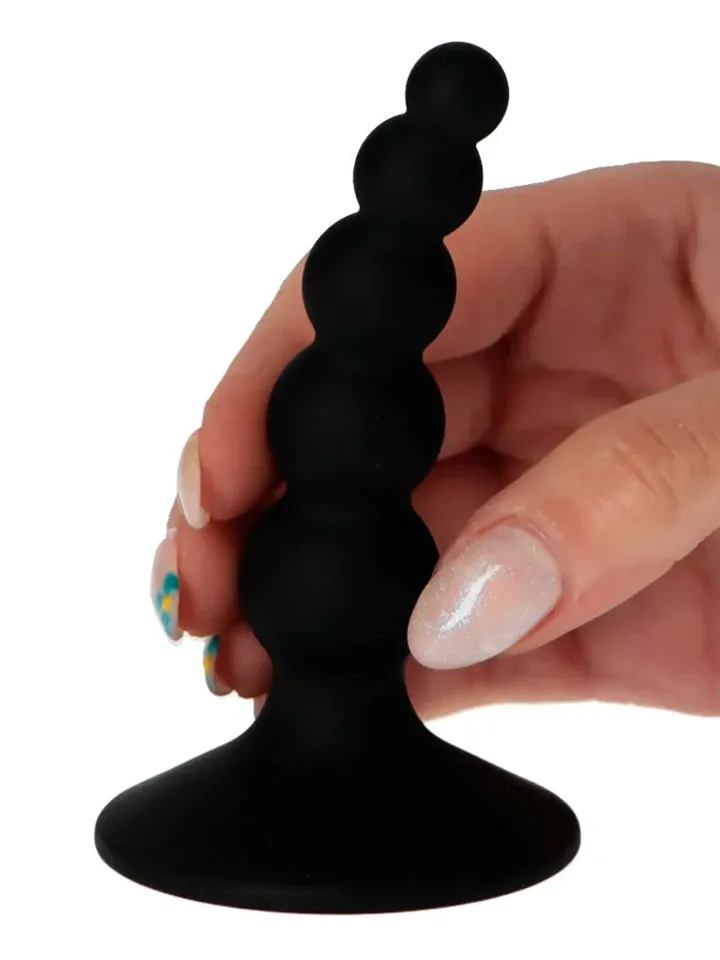 Domino Ass Punisher Silicone Black - Analplug 1