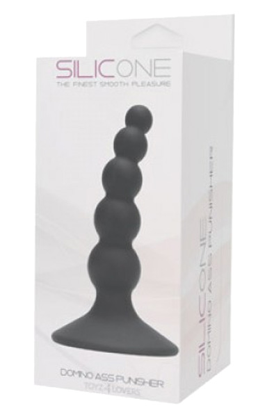 Domino Ass Punisher Silicone Black - Analplug 3 [full]