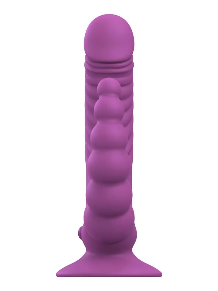 Doppelvibrator mit Saugnapf & Fernbedienung - Vibrierender Doppel-Dildo 3 [full]