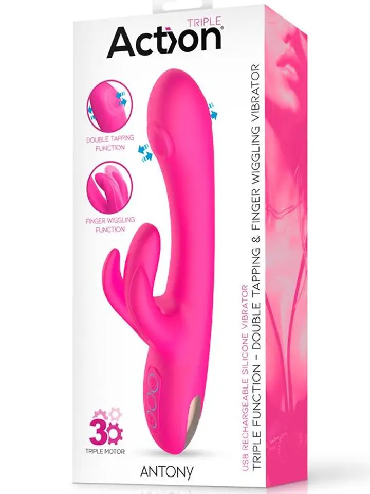 Double Tapping & Finger Wiggling Vibe - Rabbit-Vibrator 5