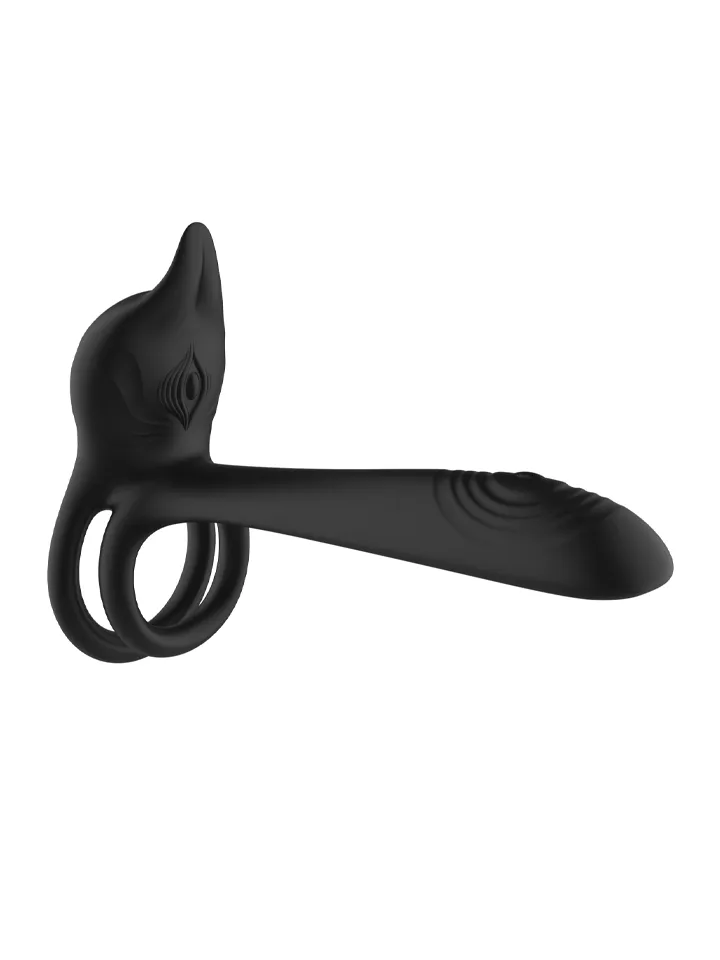 Double Vibrating 10 Functions Ring With Remote - Vibrierender Penisring 4 [full]