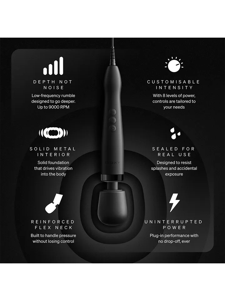 Doxy Original 2.0 Black - Zauberstab/Massagestab 2 [full]
