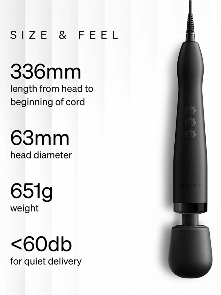Doxy Original 2.0 Black - Zauberstab/Massagestab 3 [full]