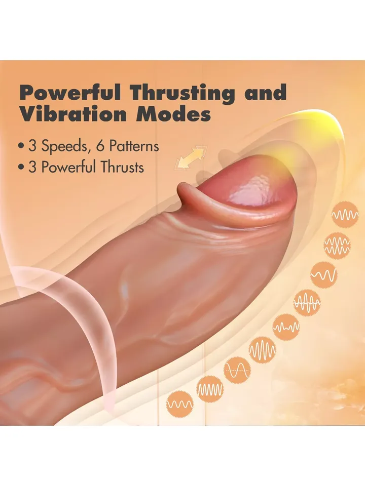 Dr. Brody Silikon Stoß- & Vibrationsdildo 22,2 cm - Vibrierender Dildo 2