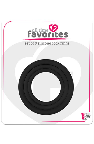 Dream Toys 3 Silicone Cockrings - Cockring-Set 2