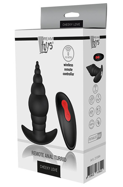 Dream Toys Cheeky Love Remote Anal Turrid Black - Ferngesteuerter Analplug 2