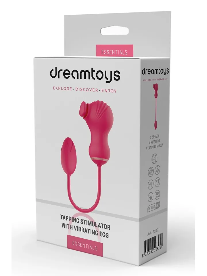 Dream Toys Flexible Dual Stimulator & Vibrating Egg - Vibrator Ei 3 [full]