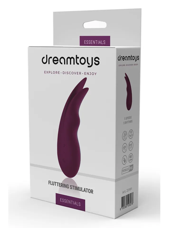Dream Toys Fluttering Stimulator Purple - Klitoris-Vibrator 3 [full]