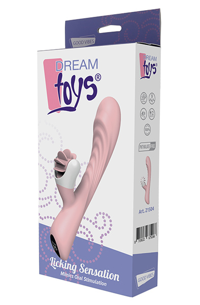 Dream Toys Licking Sensation - Vibrator mit Leckrad 2