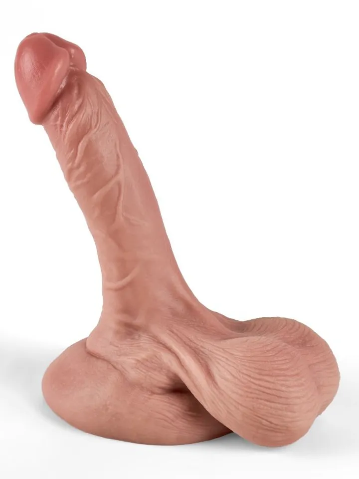 Dual Density Dildo With Balls 15,5 cm - Realistischer Dildo 2 [full]