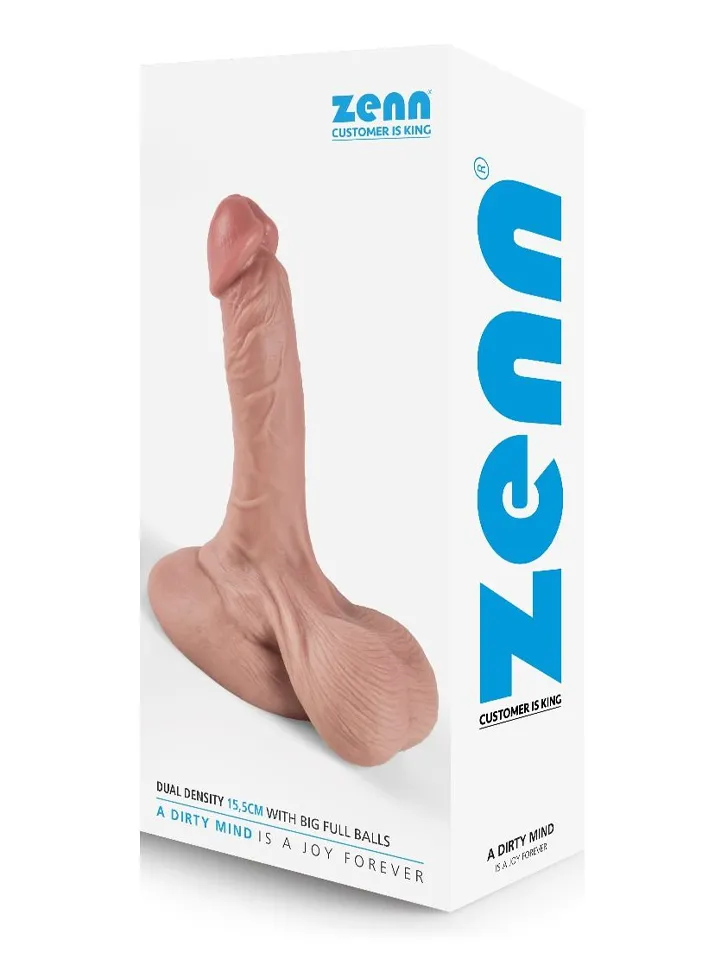 Dual Density Dildo With Balls 15,5 cm - Realistischer Dildo 4 [full]