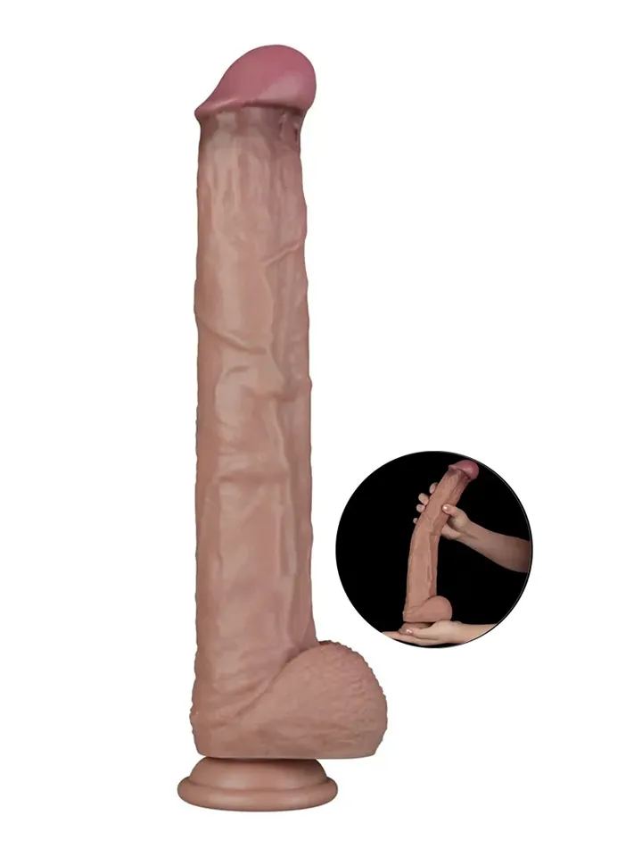 Dual Layered Bendable XXL Cock 37,5 cm - XXL-Dildo 1 [full]