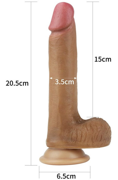 Dual Layered Platinum-Silikon-Cock 20,5 cm - Dildo 2