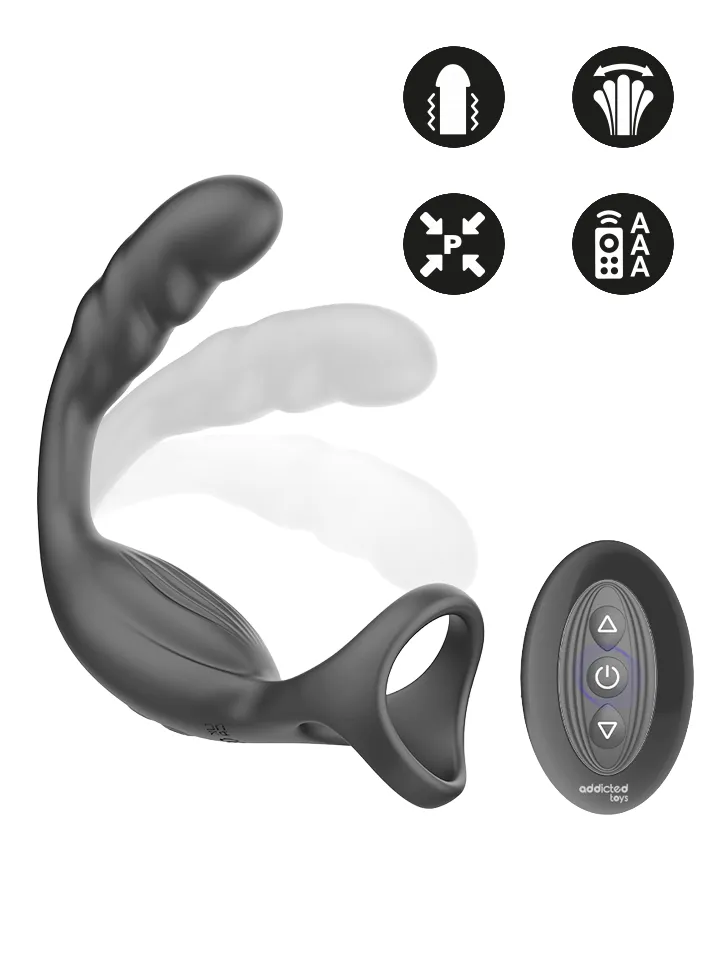 Dual Prostatic Cock Ring Remote Control - Prostatavibrator mit Penisring 1 [full]
