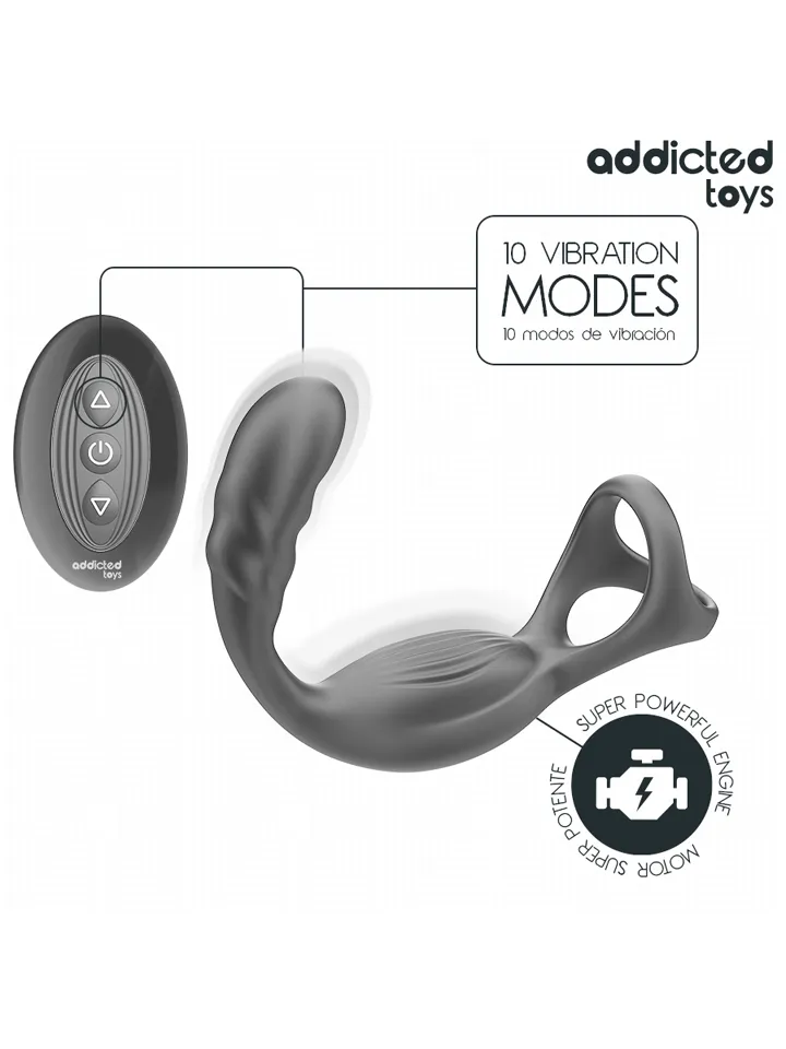 Dual Prostatic Cock Ring Remote Control - Prostatavibrator mit Penisring 2 [full]