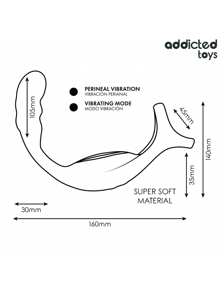 Dual Prostatic Cock Ring Remote Control - Prostatavibrator mit Penisring 5 [full]