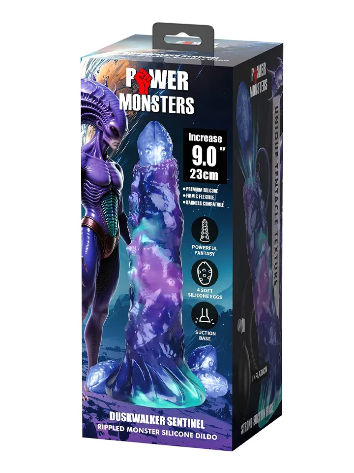 DuskWalker Sentinel Rippled Monster Silicone Dildo 23 cm - Drachen-Dildo 4 [full]