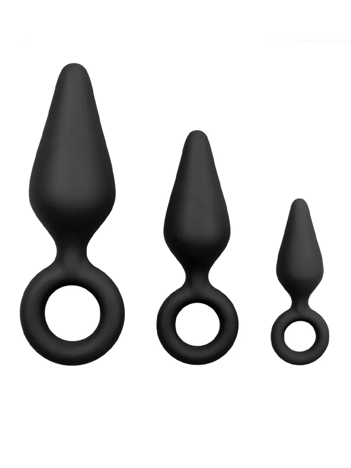Easytoys Buttplug-Set mit Zugring - Analplug Set 1 [full]
