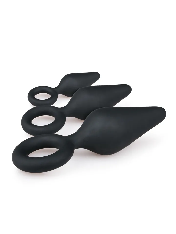 Easytoys Buttplug-Set mit Zugring - Analplug Set 2 [full]