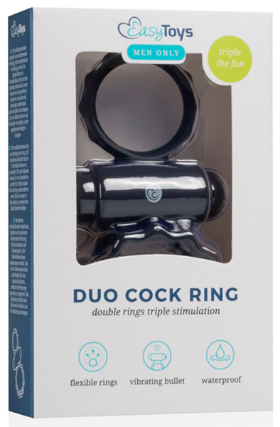 Easytoys Duo Cock Ring - Vibrierender Penisring 3
