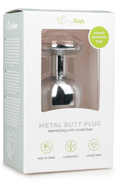 Easytoys Metal Butt Plug 9,5cm Ø3,8cm - Analplug aus Metall 2