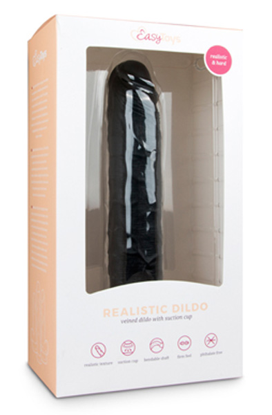 Easytoys Realistischer Dildo Schwarz 28,5 cm - XL Dildo 3