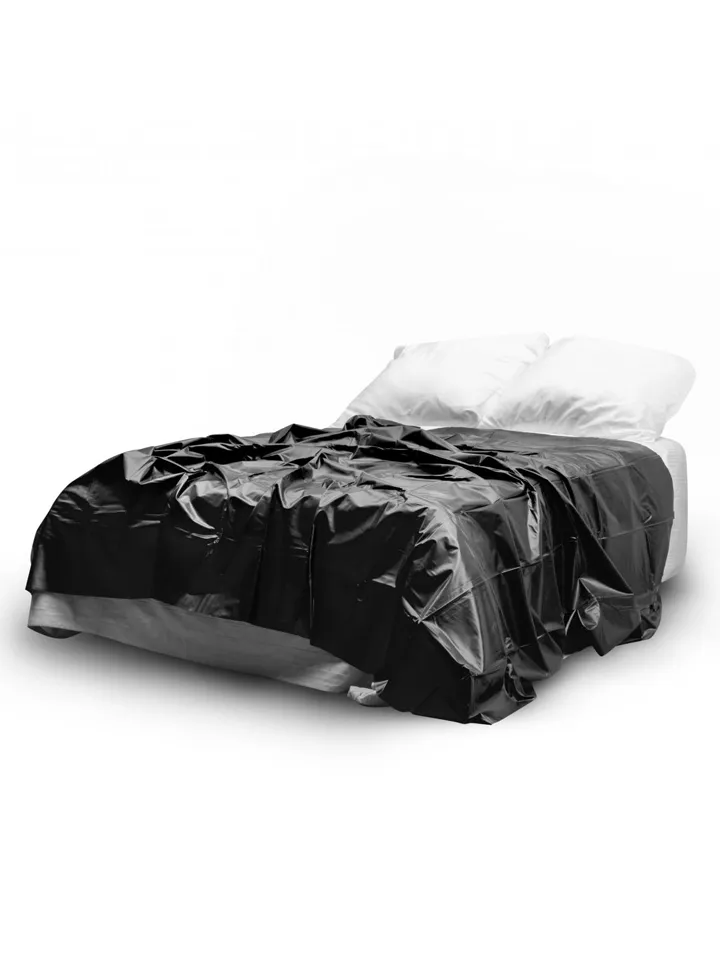 Easytoys Vinyl-Laken Schwarz 180x200cm - Vinyl-Rosen 2 [full]