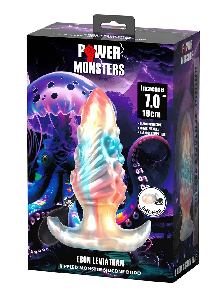 Ebon Leviathan Inflatable Monster Anal Plug 18 cm - Aufblasbarer Analplug 5 [full]