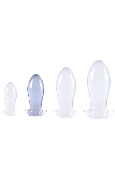 Eggplay Transparenter Plug M 13,5 cm - XL Buttplug 2