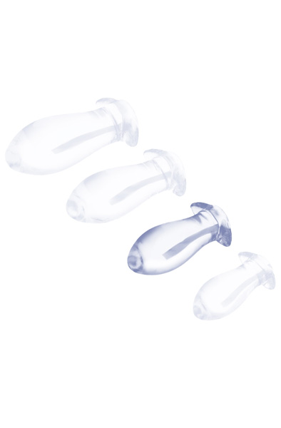 Eggplay Transparenter Plug M 13,5 cm - XL Buttplug 3